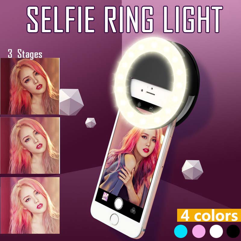 Photography Lighting Description - Anel de luz led com 3