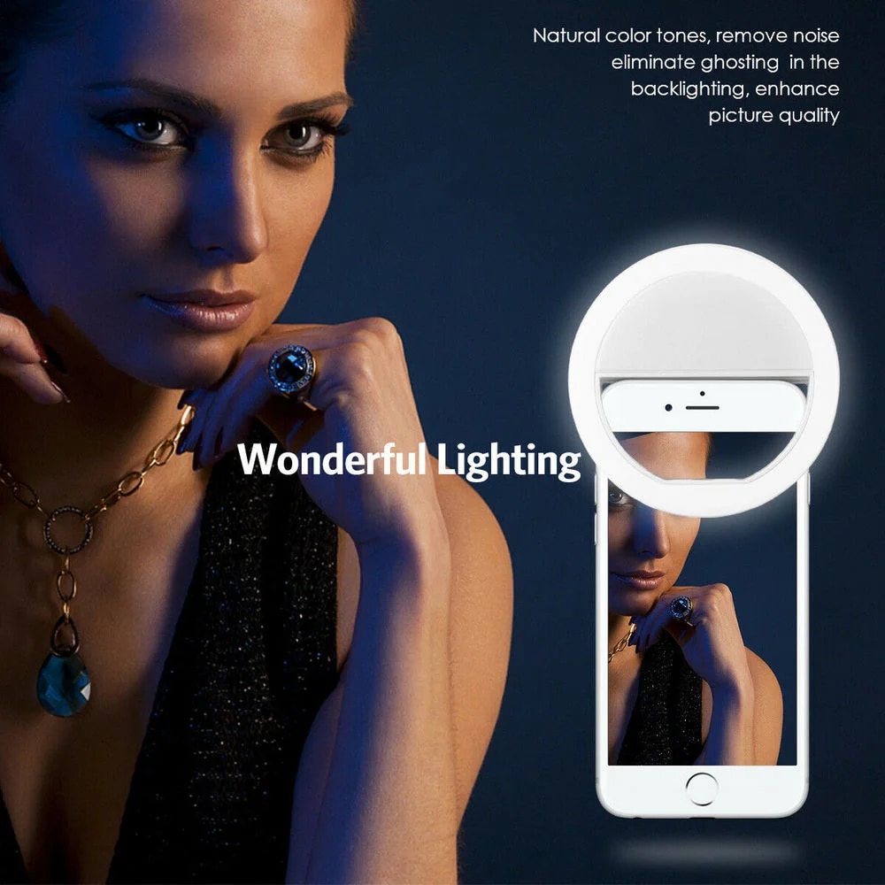 USB recarregável LED Selfie Ri - Photography Lighting Description avaliação e preço