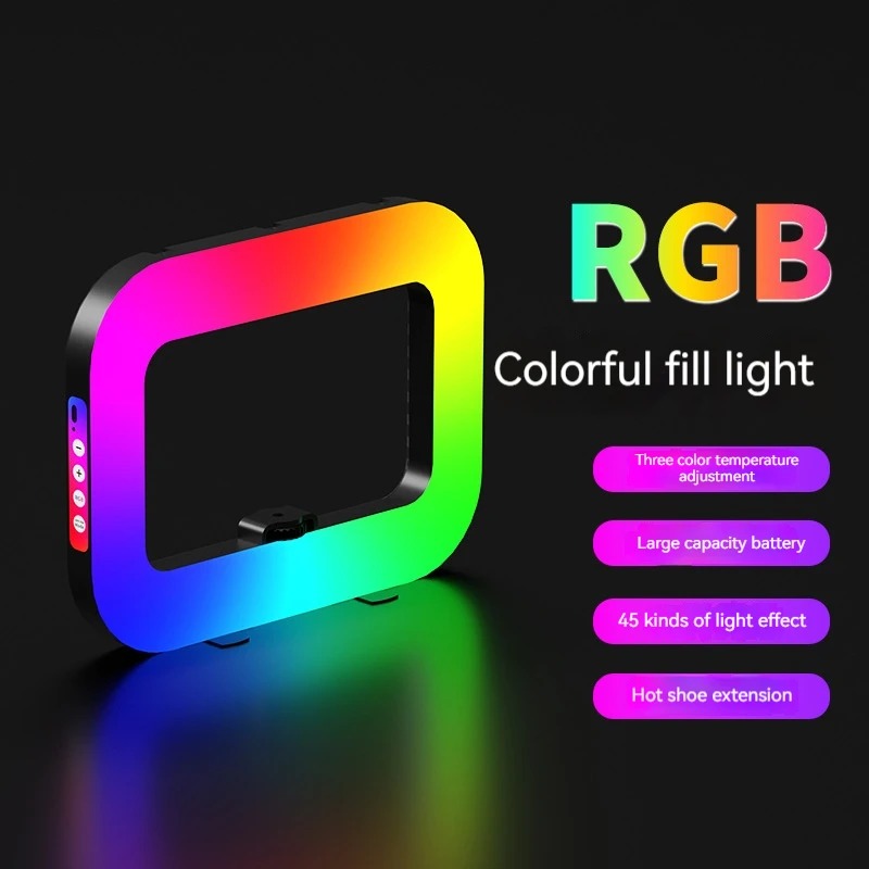Luz de Anel Portátil RGB para  - Photography Lighting Handheld avaliação e preço